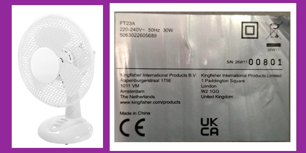 B&Q recalls table fan due to overheating danger 662_fan.jpg
